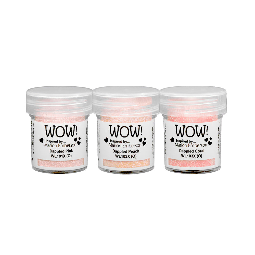 WOW Embossing Powders - Dappled Effects Trio Embossing Powders