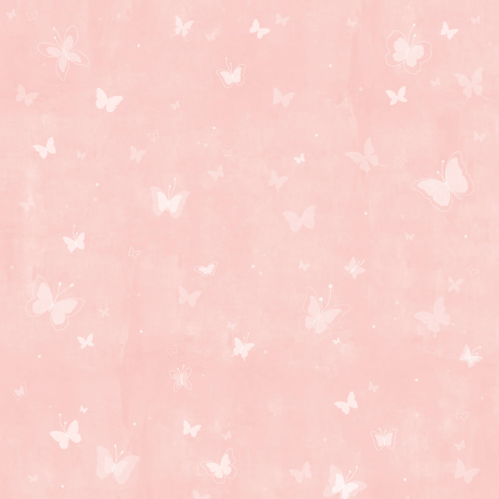 viele Schmetterlinge auf rosa Hintergrund