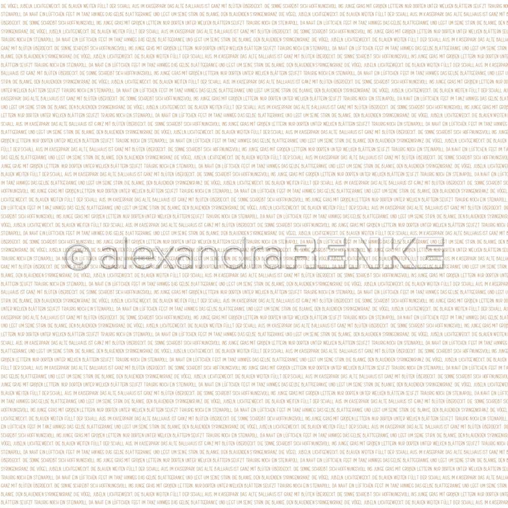 Sich wiederholende Textzeilen bilden einen dezenten Hintergrund mit einem zentralen Wasserzeichen "@alexandrahinku" - ideal für Designpapier oder Papierprojekte von Alexandra Renke. Akzente in Frühlingstypo Gold sorgen für eine elegante, raffinierte Note.