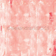 Texturierter rosa-weißer abstrakter Aquarell-Hintergrund mit zarten Pinselstrichen von Alexandra Renke, ideal für Designpapier oder kreative Papierprojekte wie Buchbinderei.