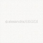 Kleine, gleichmäßig verteilte hellbraune Dreiecke auf weißem Grund - dieses Designpapier von Alexandra Renke ist perfekt für Grußkarten oder kreative Papierprojekte.