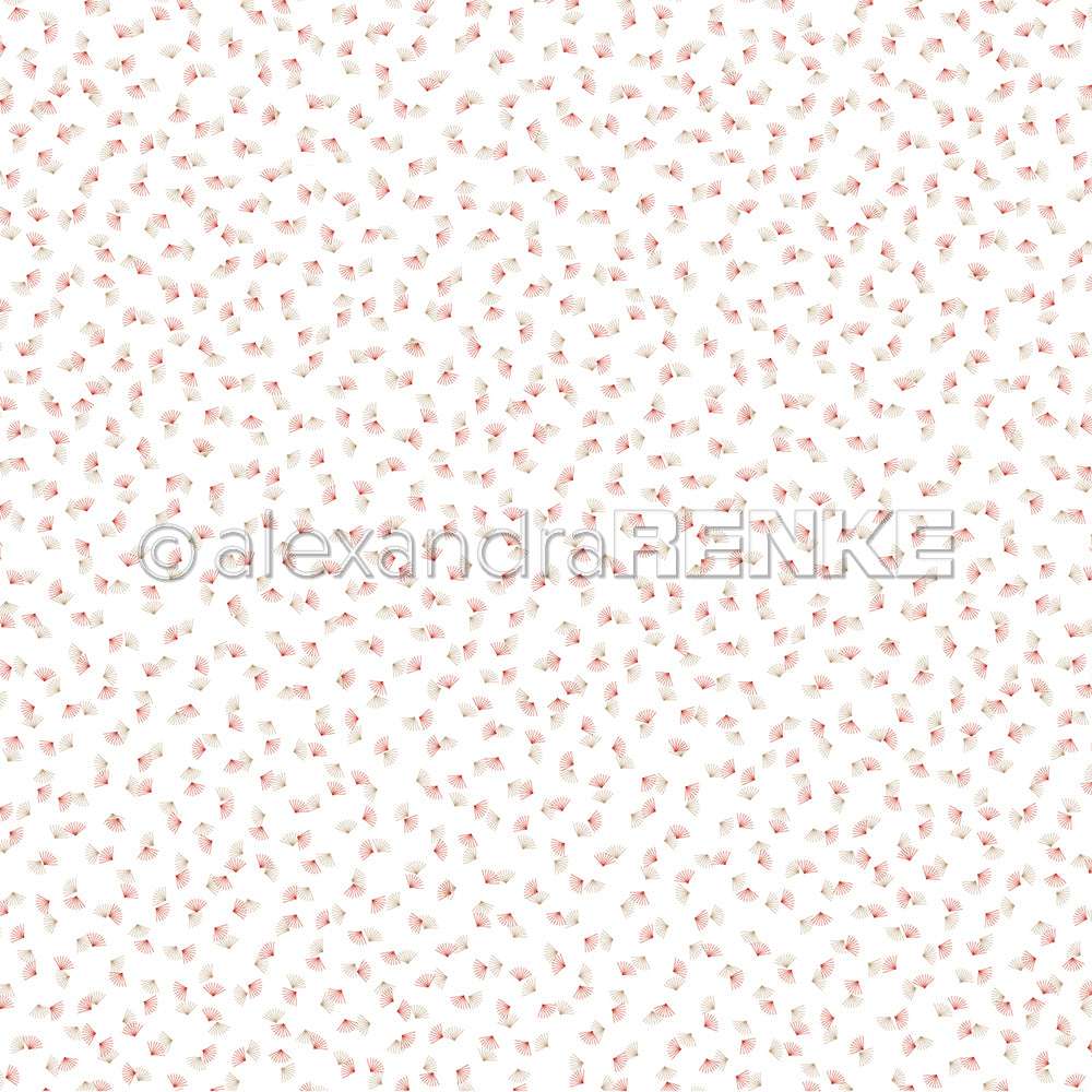 Nahtloses Muster aus kleinen rosa und weißen Cupcake-Illustrationen auf Weiß, perfekt für Designpapier und Papierprojekte, die Kreativität brauchen. Von Alexandra Renke.