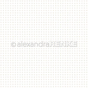 Kleine beigefarbene Halbkreise in einem Raster auf Weiß - dieses Alexandra Renke Designpapier ist ideal für Papierprojekte oder zur Aufwertung Ihrer Planner goldene Regenbögen Kollektion mit subtilem Charme.