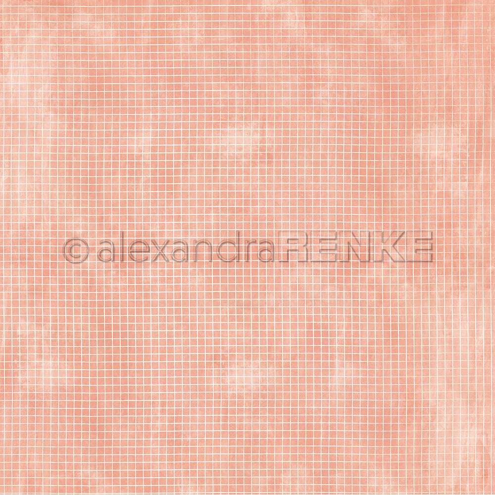 Verblasstes rosa Gittermuster auf strukturiertem Hintergrund von Alexandra Renke, perfekt für Buchbinderei oder Papierprojekte.