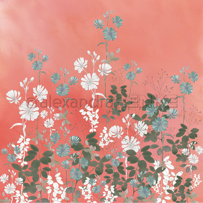 Designpapier 'Memories Wildblumenwiese'