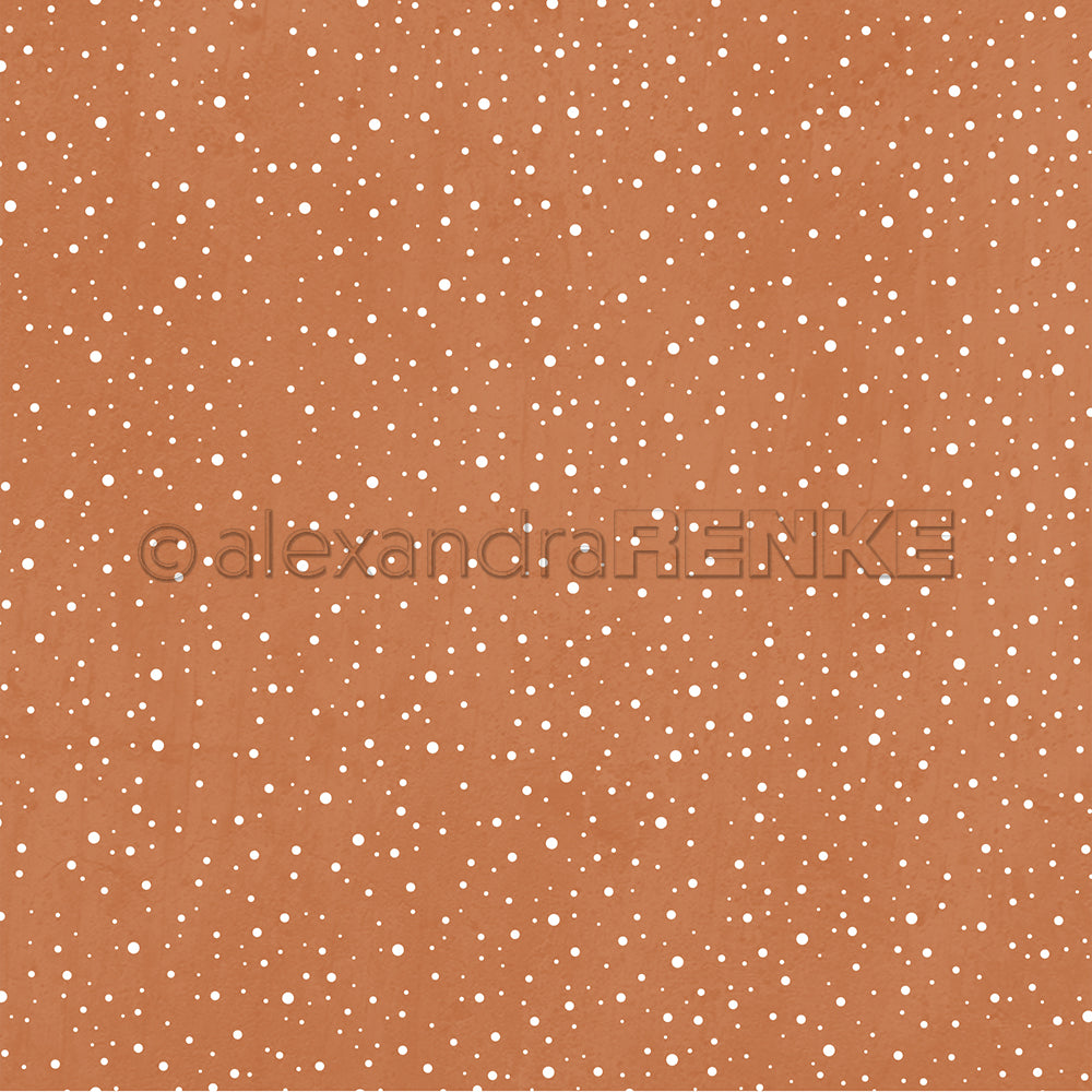 Design paper 'Snow flurry cognac'