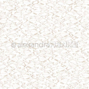 Nahtloses Muster von detaillierten, handgezeichneten Fischen in Hellbraun auf Weiß-Alexandra Renke Designpapier Fische Gold, perfekt für Buchbinderei oder kreative Papierprojekte.