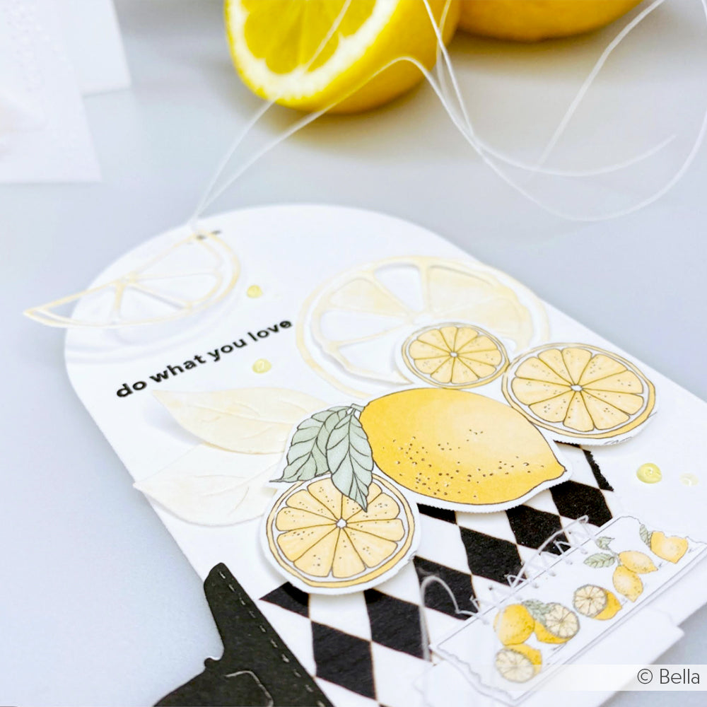 Design Paper 'Lemons in rows large'