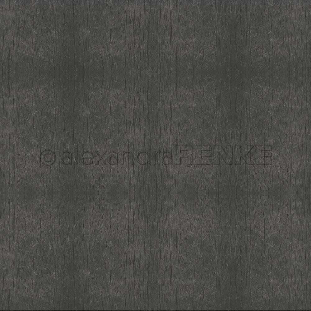Dunkelgraue, strukturierte Holzoberfläche mit dezenten Maserungen und schwachen vertikalen Linien - ideal als Designpapier oder für Papierprojekte im Stil der Holzstruktur Anthrazit von Alexandra Renke.
