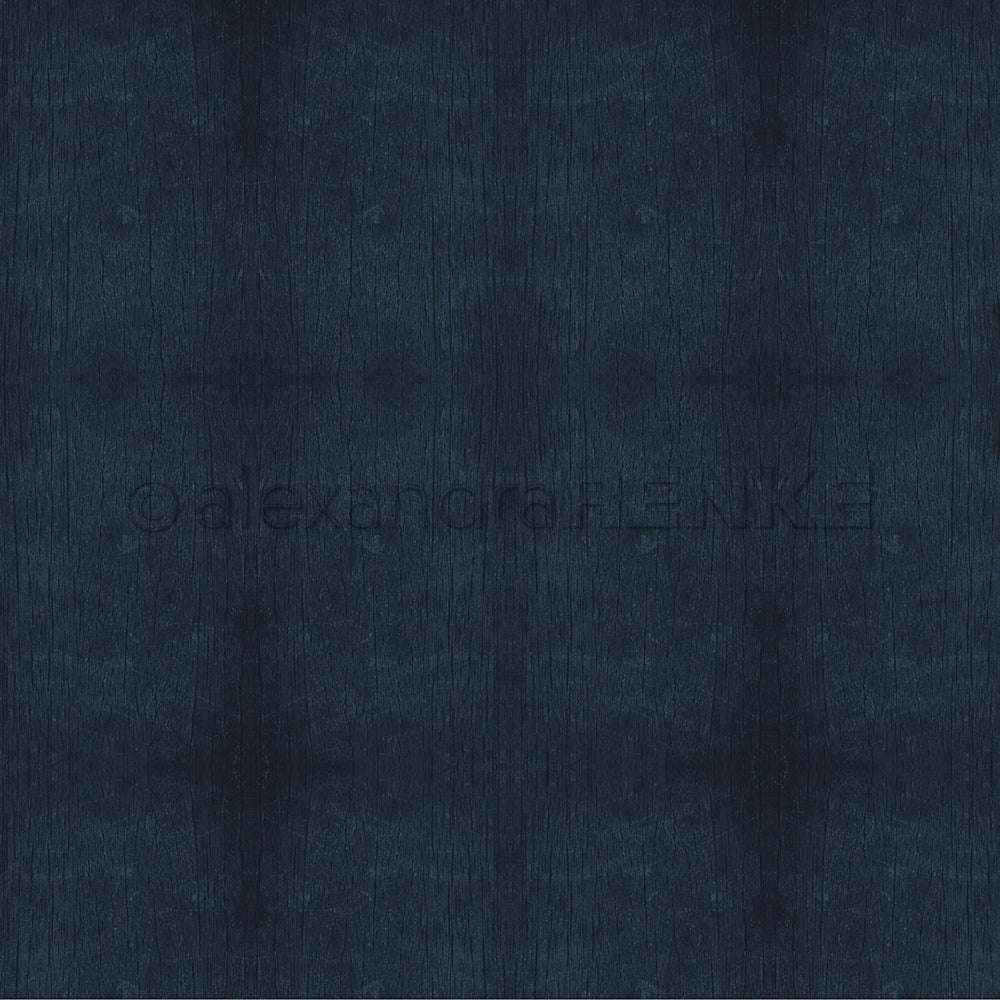 Die dunkelblaue Holzstruktur Premiumblau von Alexandra Renke zeichnet sich durch eine strukturierte Holzmaserung und ein dezentes, symmetrisches Design aus - ideal für Designpapiere und Papierprojekte.