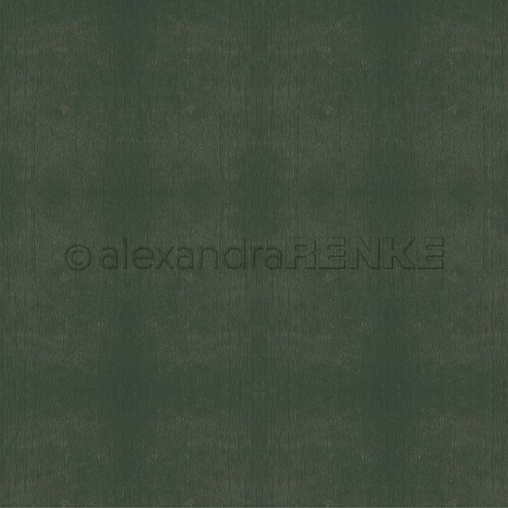 Die Alexandra Renke Holzstruktur Tannengrün zeichnet sich durch ein dezentes Muster mit schwachen Linien aus, ideal für Papierprojekte oder als vielseitiges Designpapier mit einer natürlichen, matten Optik.