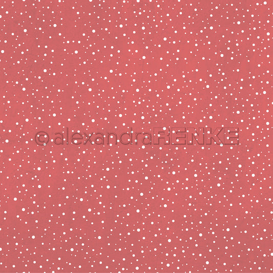 Design paper 'Snow flurry coral pink'