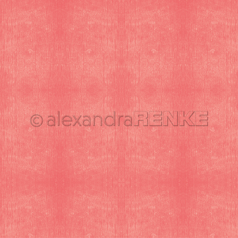 Design paper 'Wood structure coral pink'