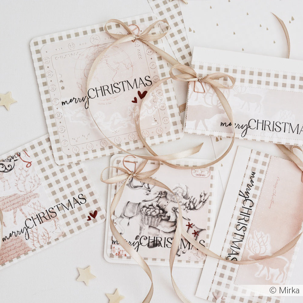 Designpapier 'Vintage Weihnachtsmann Bleistift'