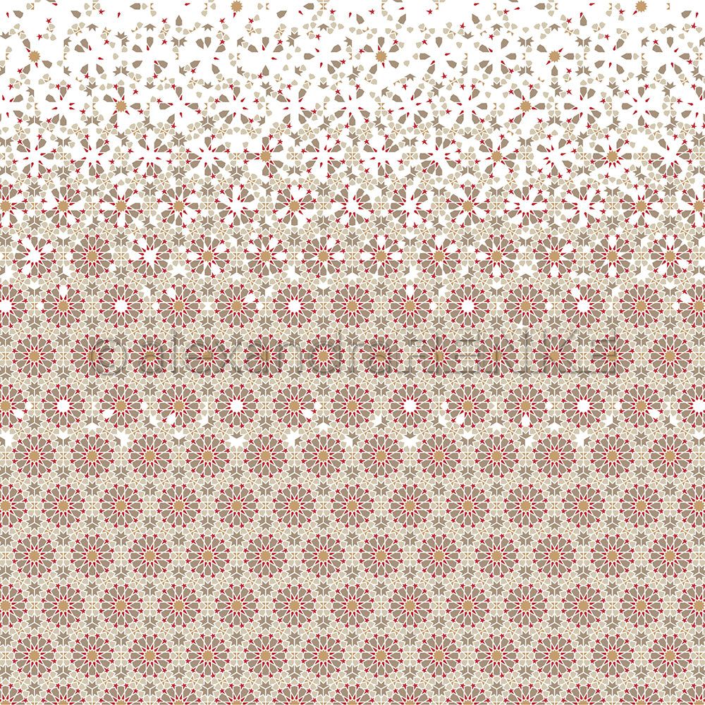 Design paper 'Geometric pattern 3 flower down'