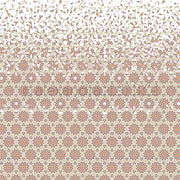 Das Alexandra Renke Papier zeigt ein geometrisches Blumenmuster, das von dichten Kreisen im unteren Bereich zu verstreuten Formen im oberen Bereich übergeht - ideal für Papierprojekte oder als einzigartiges Designpapier für kreative Projekte.