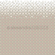 Mit einem sich wiederholenden geometrischen Muster in Beige, Schwarz und Rot, das nach oben hin verblasst, verleiht dieses Designpapier von Alexandra Renke jedem Projekt einen stilvollen Touch.