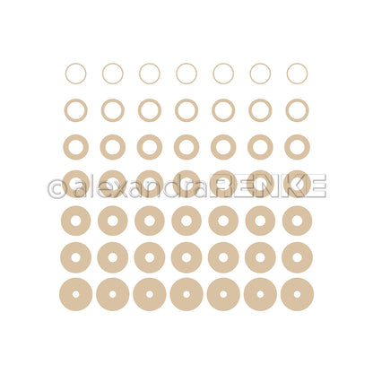 Design paper 'Vertical rings sandbeige'