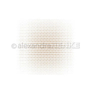 Ein quadratisches Muster aus braunen Punkten bildet einen Halbtoneffekt auf Weiß, perfekt für Papierprojekte oder als Designpapier. Die eleganten "zentrierten Punkte Halbbton Gold" von Alexandra Renke werten jedes kreative Projekt auf.