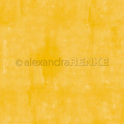 Leuchtend gelber strukturierter Hintergrund mit dezentem Pinselstrichmuster - ideal für Alexandra Renke Designpapier oder kreative Papierprojekte wie Buchbinderei.