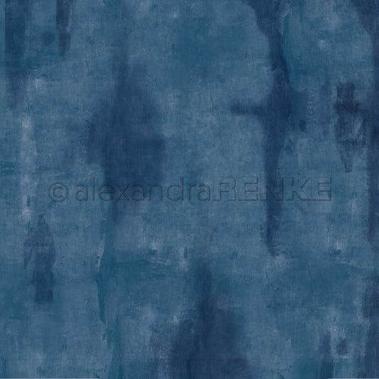 Design paper 'Calm dark azure blue'