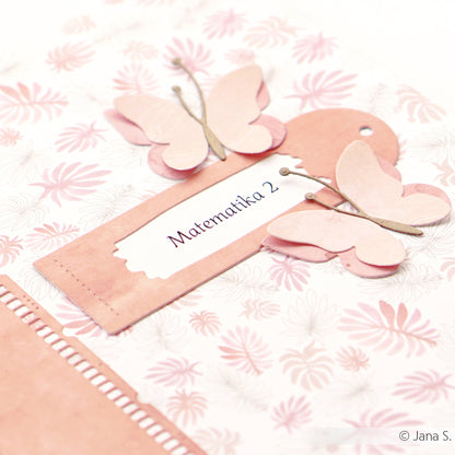 Design paper 'Small watercolor flowers rosé'