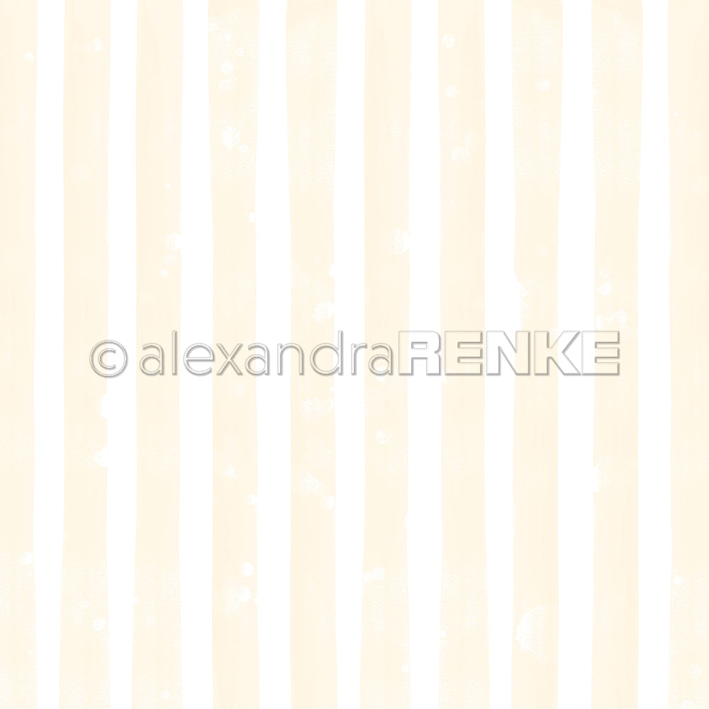 Design paper 'Wide stripes lemon yellow'