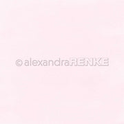 Hellrosa strukturiertes Hintergrundpapier von Alexandra Renke mit dezenten Punktmustern und einem Wasserzeichen; ideal für Papierprojekte oder Buchbinderei.