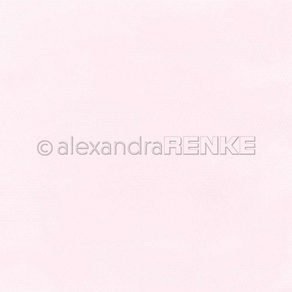Hellrosa strukturiertes Hintergrundpapier von Alexandra Renke mit dezenten Punktmustern und einem Wasserzeichen; ideal für Papierprojekte oder Buchbinderei.