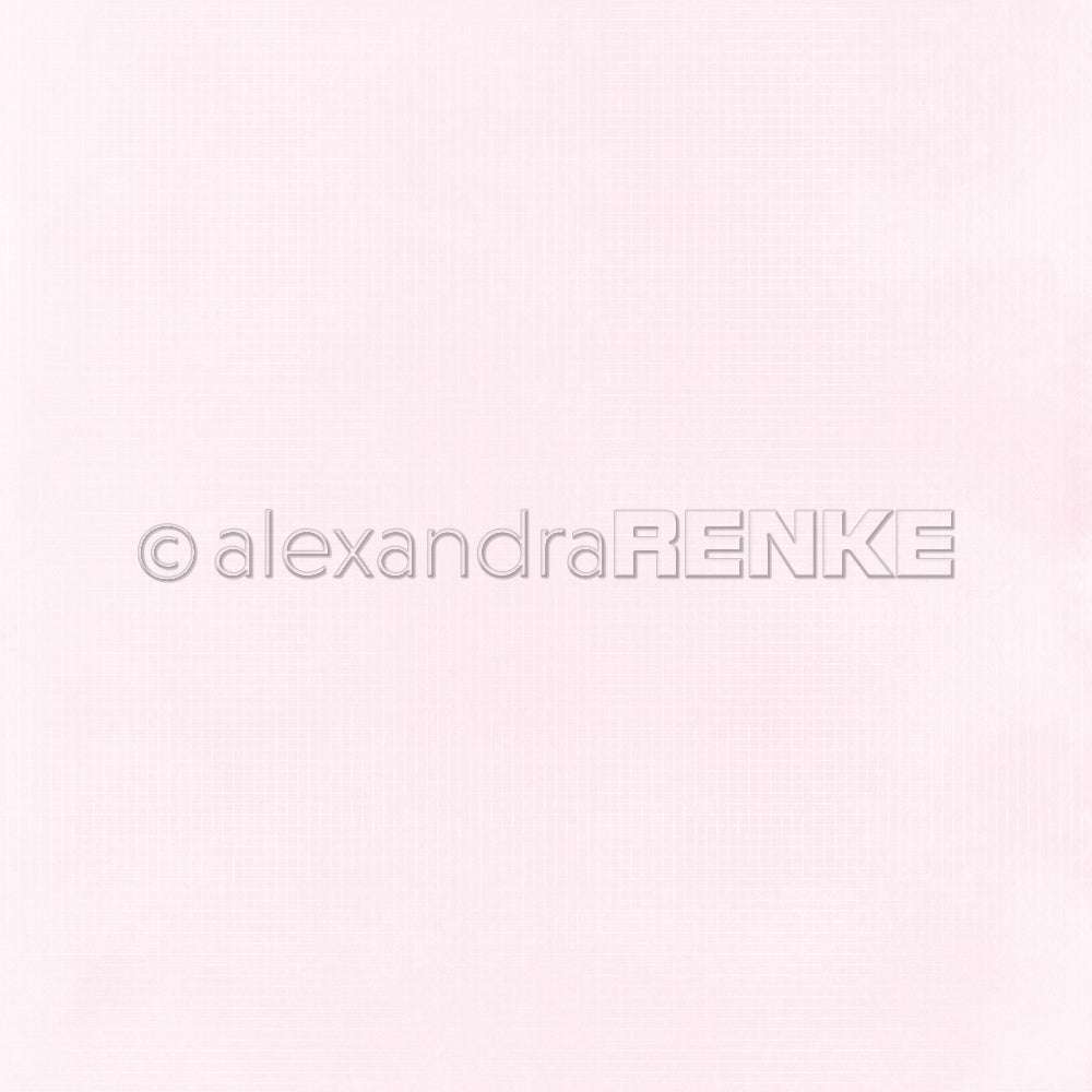 Hellrosa strukturierter Hintergrund mit einem dezenten Raster und einem Wasserzeichen von Alexandra Renke in der Mitte, ideal für Buchbinderarbeiten, einzigartige Grußkarten oder Designerpapierprojekte.