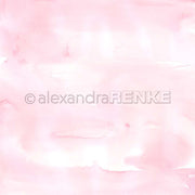 Zartrosa Aquarell-Hintergrund im Freestyle-Aquarell Sakurapink von Alexandra Renke, mit dezenten weißen Akzenten und leichter Struktur - ideales Designpapier für kreative Papierprojekte.