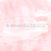 Zartrosa Aquarell-Hintergrund mit dezenten Pinselstrichen und leichter Textur - perfekt für Papierprojekte oder als Alexandra Renke Freestyle-Aquarell Lachsrosa Designpapier.
