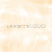 Hellbeiger Aquarell-Hintergrund mit dezenter Textur und weichen Pinselstrichen - perfekt für Papierprojekte oder als Designpapier in Freestyle-Aquarell Zitronengelb-Motiven von Alexandra Renke.