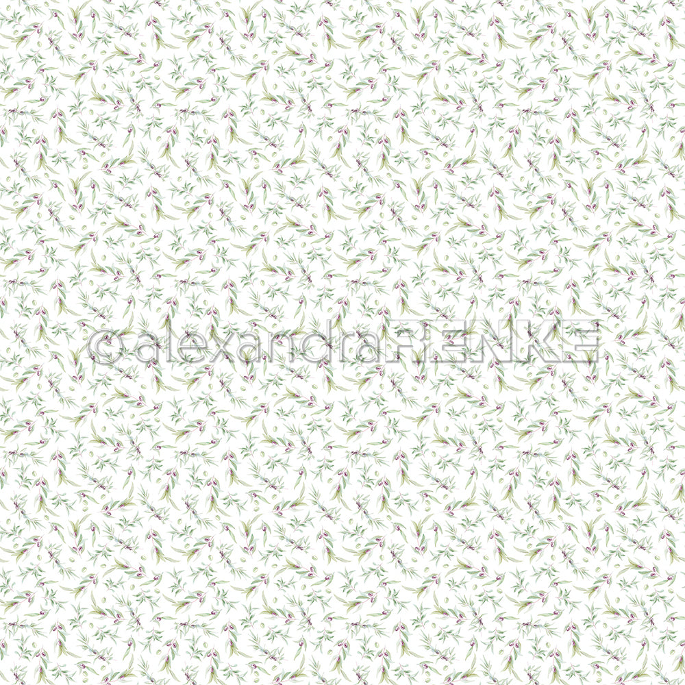 Design paper 'Olive pattern mini'