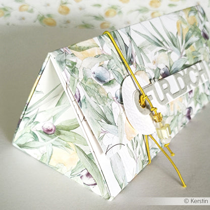 Design paper 'Lemon & olive garden'