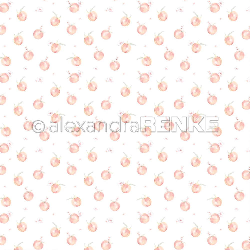 Design paper 'Peach pattern'