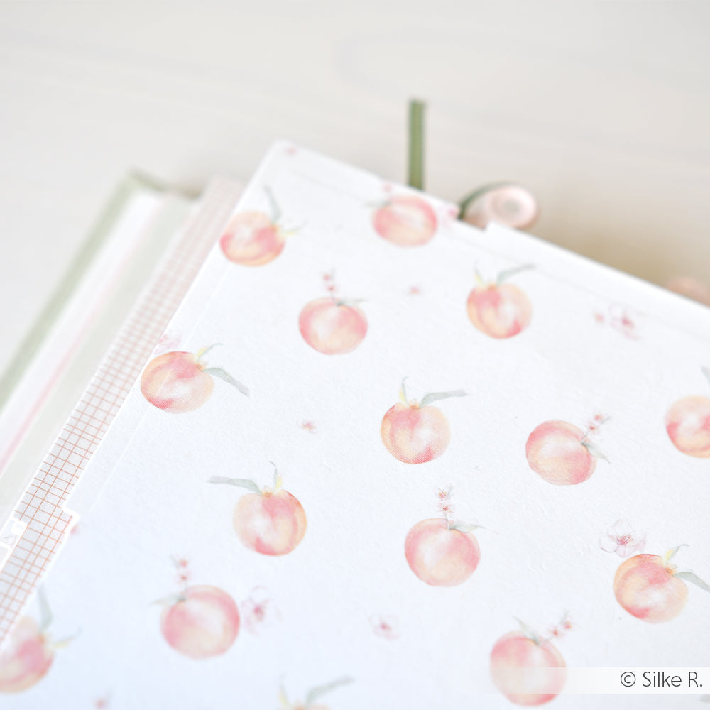 Design paper 'Peach pattern'