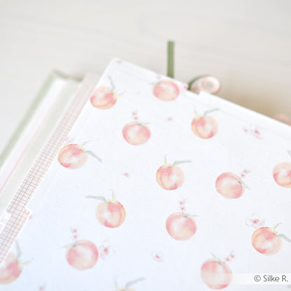 Design paper 'Peach pattern'