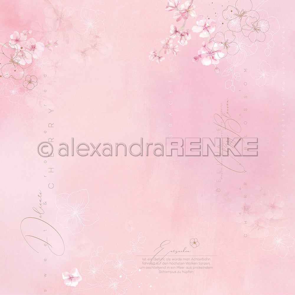 Design paper 'Cherry blossom Delicate'