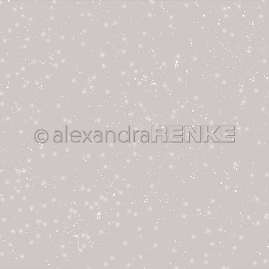 Design paper 'Silver Grey Starry Snow Sky Dark'