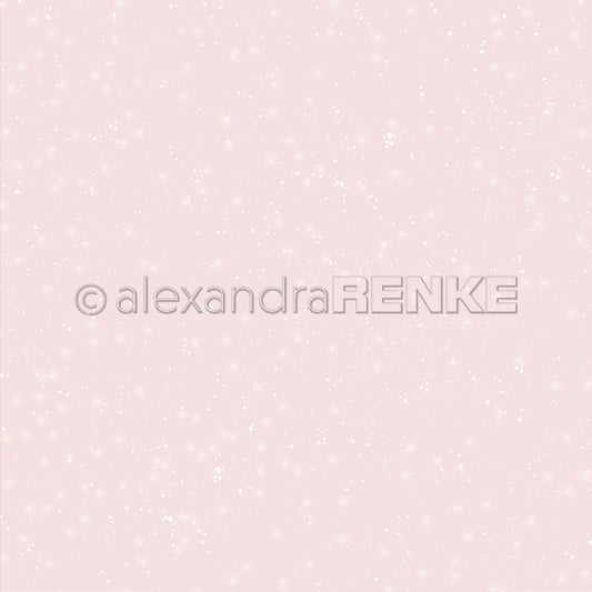 Design paper 'Antique Pink Starry Snow Sky Light'