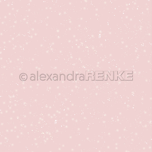 Design paper 'Antique Pink Starry Snow Sky Medium'