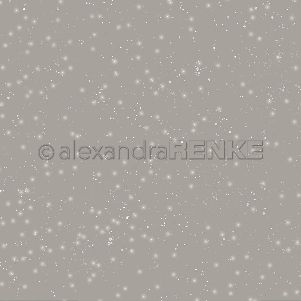 Design paper 'Grey Beige Starry Snow Sky Dark'