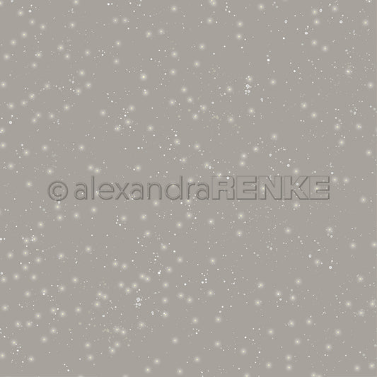 Design paper 'Grey Beige Starry Snow Sky Dark'