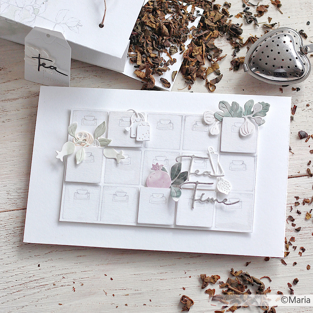 Design paper 'Teaworld Teacounter Tendergrey'