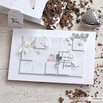 Design paper 'Teaworld Teacounter Tendergrey'