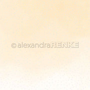 Beigefarbener Hintergrund mit kleinen, verstreuten weißen ovalen Punkten und einem dezenten Farbverlauf - ideal für Alexandra Renke Designpapier für Papierprojekte oder zur Kombination mit Blütengestöber Mildorange.