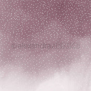 Staubig-rosa Hintergrund mit eingestreuten weißen Punkten und einem weichen Farbverlauf - ideal für Papierprojekte oder als Designpapier aus der Alexandra Renke Blütengestöber Burgund Kollektion.