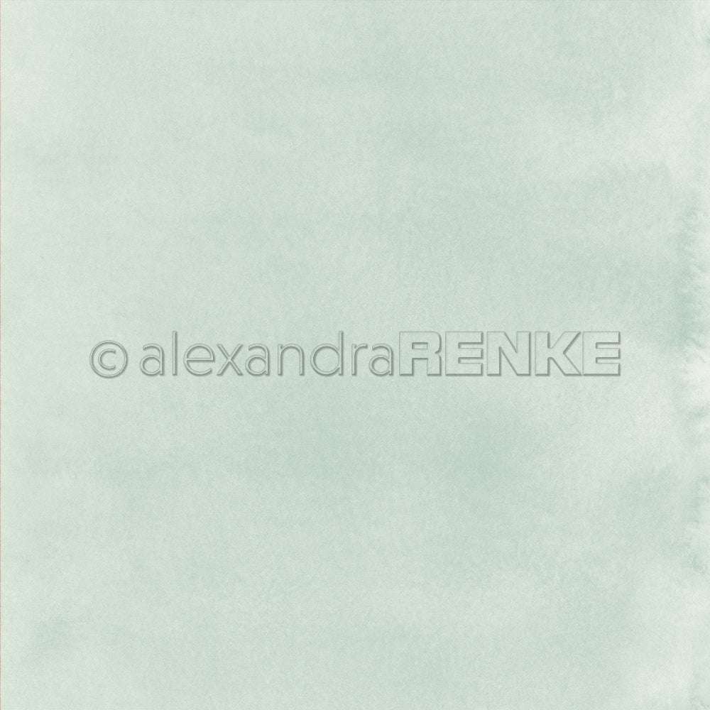 Hellgrüner strukturierter Aquarellhintergrund mit dezentem Farbverlauf von Alexandra Renke, perfekt für Buchbinderei-Projekte oder als elegantes Designpapier für Grußkarten.