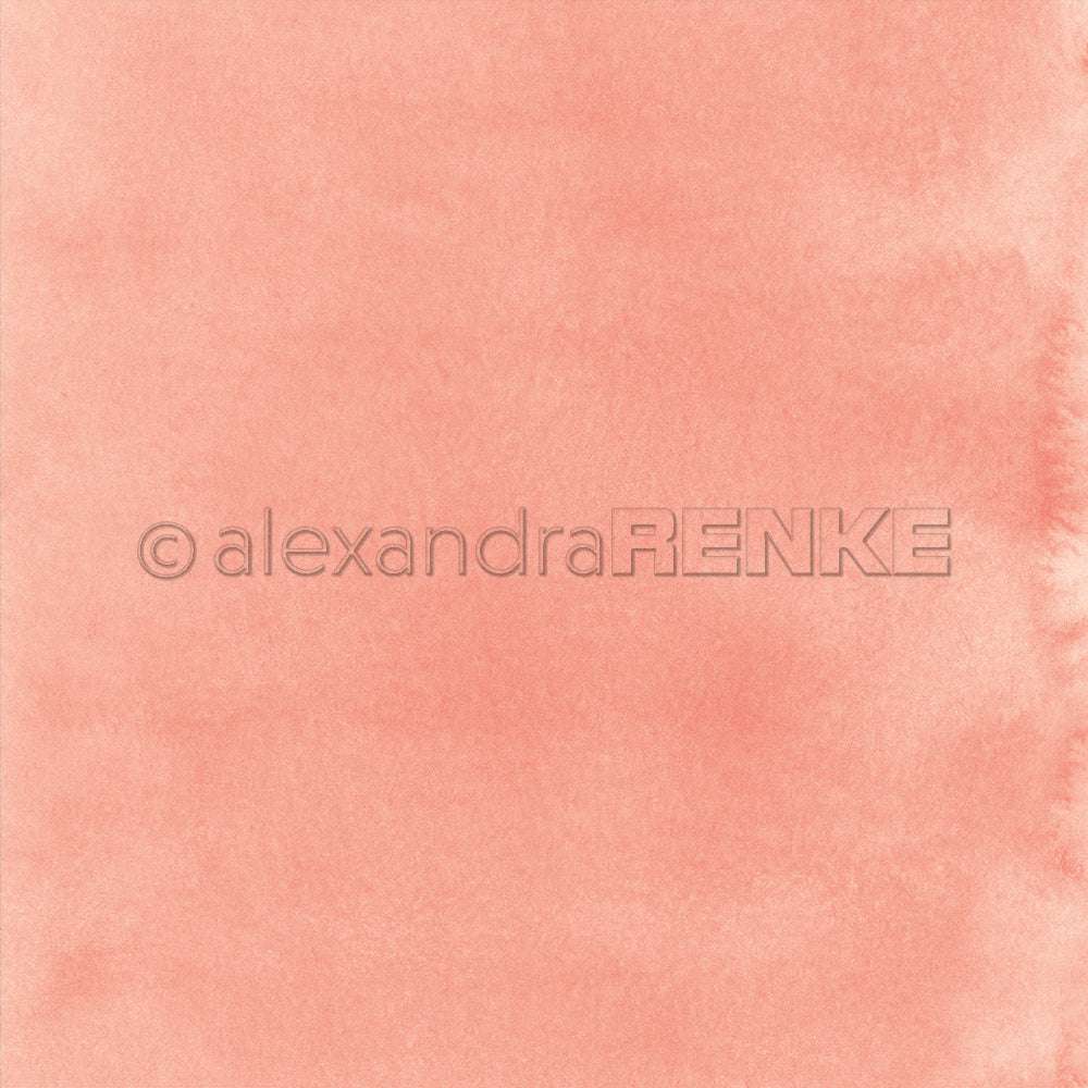 Ein weicher, strukturierter korallenrosa Aquarellhintergrund mit sanften Farbvariationen macht dieses Alexandra Renke Designpapier ideal für Papierprojekte oder um den Charme von Mimi Korallenrosa in kreativen Designs hervorzuheben.